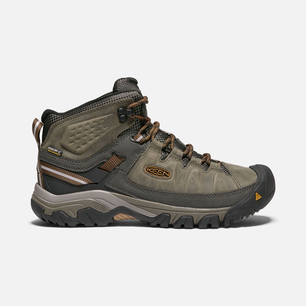 Keen Outdoor Bot Erkek Zeytin Yeşili/Siyah - Targhee Iii Waterproof Mid Wide - Türkiye ILDX80635